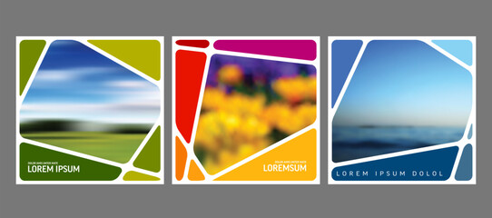 Geometric rounded mask effects for instagram and other social media