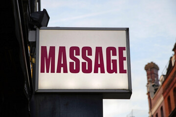 massage leuchtreklame