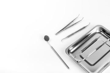 Dental metal equipment tools for teethcare and dental health