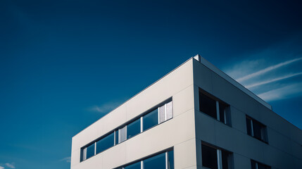 modern office building with sky