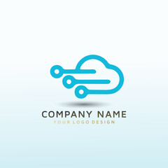 Fototapeta premium Cloud IT consulting service wants new logo