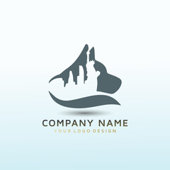 Obraz premium logo for city dog trainer