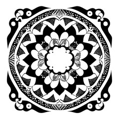 ornamental round lace ornament