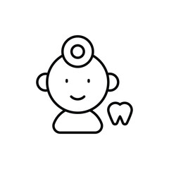 dentist icon vector stock.