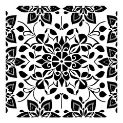 black and white seamless pattern