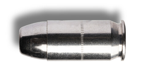 shadow being a Silver colored cartridge that is 45 caliber
