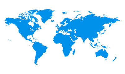 Fototapeta na wymiar Blue World Map Earth Vector Illustration Background