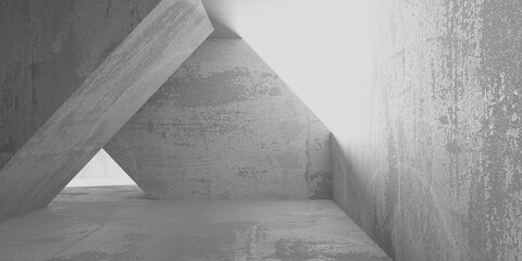 Abstract architecture interior background. Modern concrete room