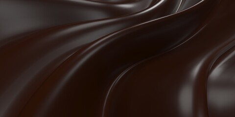 Chocolate background. Melted choco mass