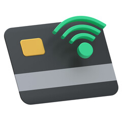 Contactless payment 3d icon