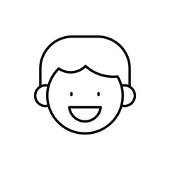 Obraz na płótnie Canvas smile icon vector stock.