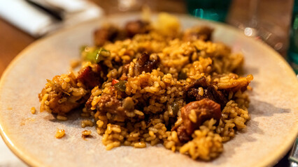 arroz con carne