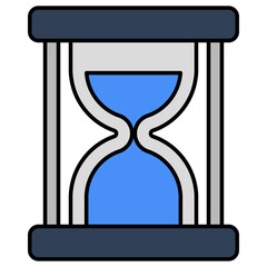 An icon design of hourglass