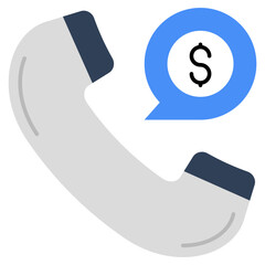 Perfect design icon of financial call