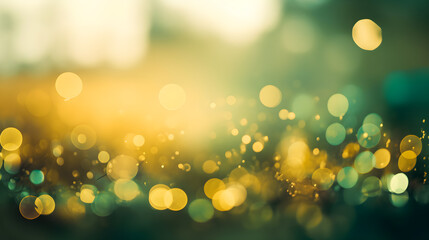 Obraz premium Defocused bokeh lights outdoors in the spring