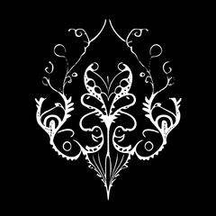 Lace - Minimalist and Flat Logo - Vector illustration