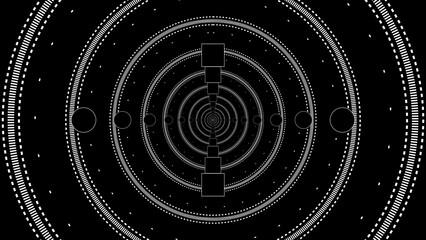 Journey through the Tunnel of Circle: A Captivating Illustration of the Endless Cycles of Life and Time.