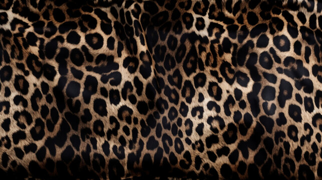 panther pattern fabric. full frame. wide angle. top view Generated AI