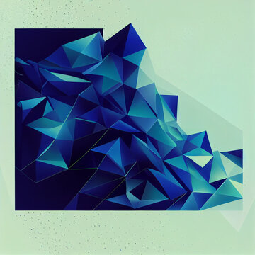 SAGZ_polygonal_vector_abstract_design_futuristic_cyber_punk_blue