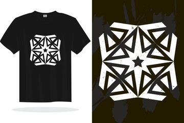 Modern t shirt design with random vector graphics