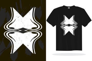 Modern t shirt design with random vector graphics