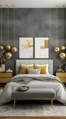 bedroom interior architecture features a minimalist style