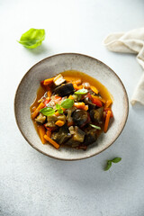 Healthy homemade vegetable ragout
