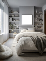 bedroom interior architecture features a minimalist style