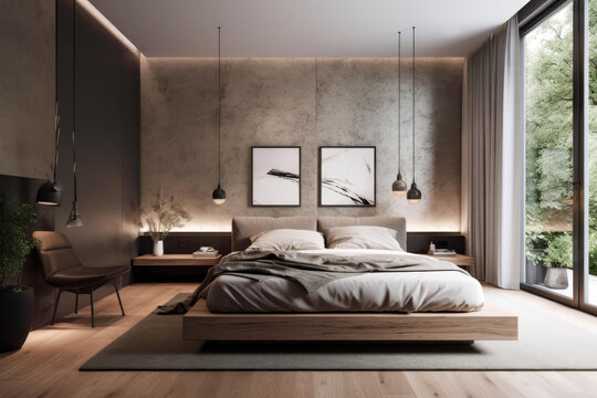 Modern on sale monochrome bedroom