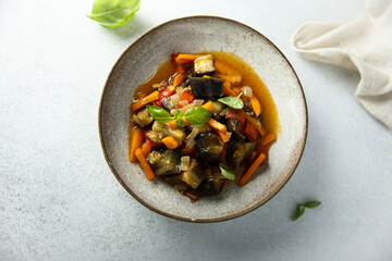 Healthy homemade vegetable ragout