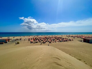 Gay beach in Maspalomas on the island of Gran Canaria, Spain