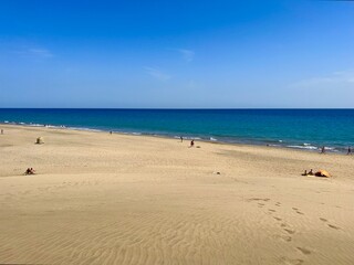 Fototapeta na wymiar Maspalomas Beach on the island of Gran Canaria, Spain
