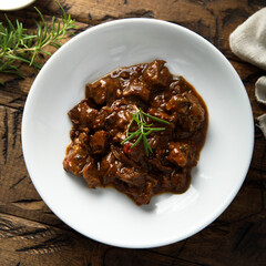 Healthy homemade beef ragout