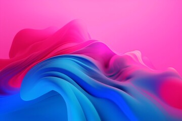 background graphic vibrant design gradient line art neon wave flow. Generative AI.