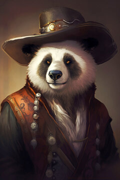 Panda Bear Cowboy