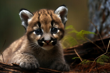 Obraz premium lion cub