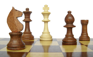 chess pieces on chessboard transparent PNG