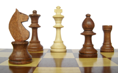 chess pieces on chessboard transparent PNG