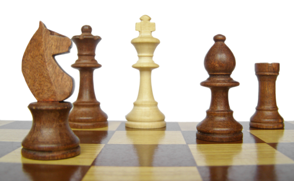 chess pieces on chessboard transparent PNG