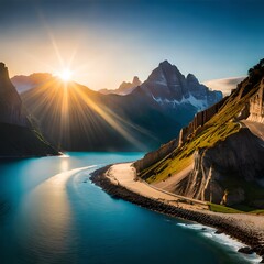 Sunset in the mountains - Landscape