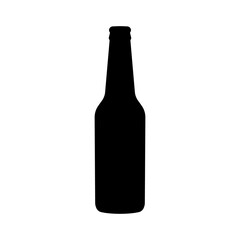 Bottle icon silhouette black colour