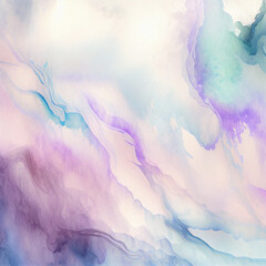 Purple and Blue Watercolor Brushstrokes