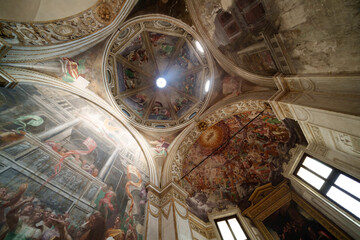 Interior of San Marco church in Milan, Italy