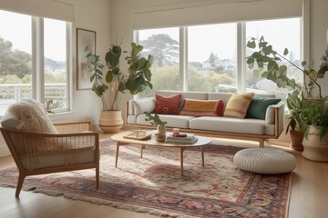 Bright Living Room Ideas with Generative AI Assistance
