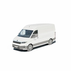 3D rendering of white van