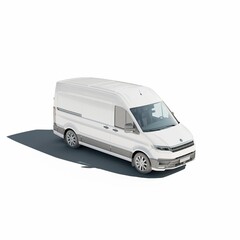 a white van, 3d rendering