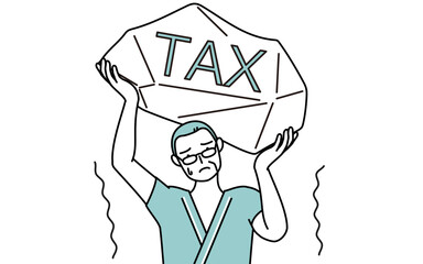 増税に苦しむ中年・シニア男性入院患者