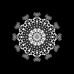 vintage and cool mandala illustration, ornament.