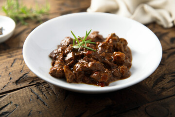 Healthy homemade beef ragout