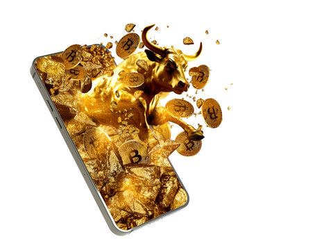 bullish divergence concept, crypto currency concept